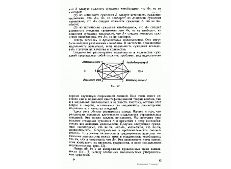 Рис.15. Графическое изображение логической зависимости между модальностями и суждениями в виде "Модального" шестиугольника. 