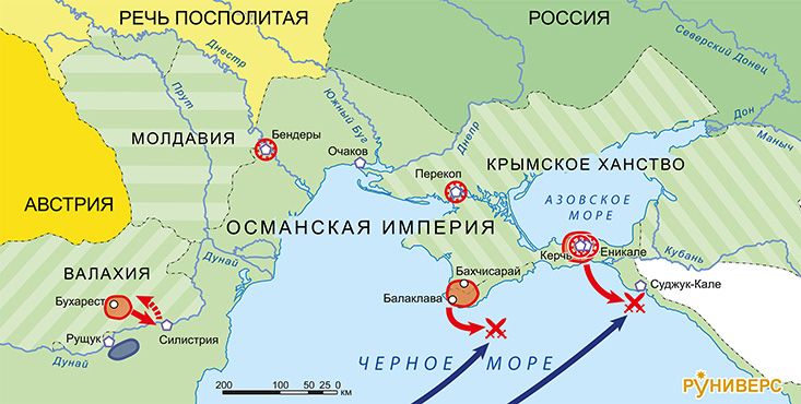 Русско-турецкая война 1768–1774 гг. Кампания 1773 г. Действия 1-й и 2-й русских армий, действия на Черном море