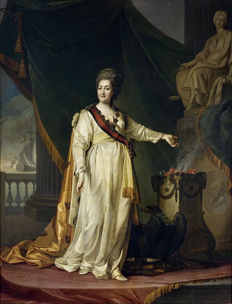 Екатерина II — законодательница в храме богини Правосудия. 1783 год 