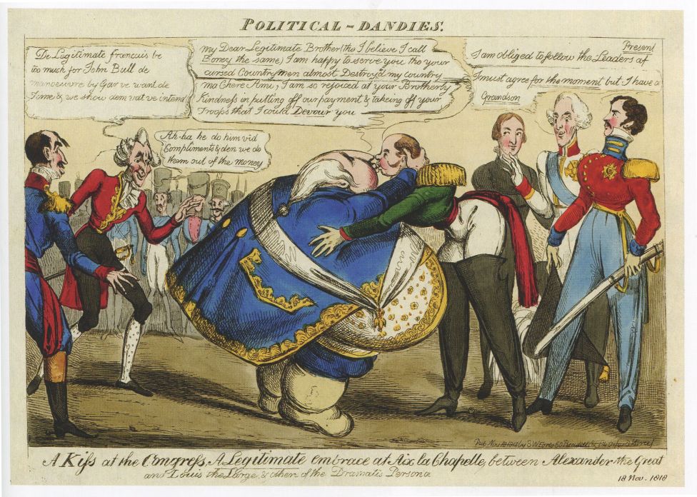 Карикатура Уильяма Хита «Политические денди. 18 ноября 1818»