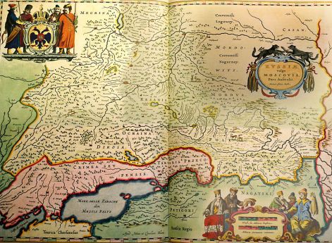 Карта южной части Московии. Первая треть 17 века