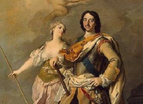 Пётр I и Миневра.