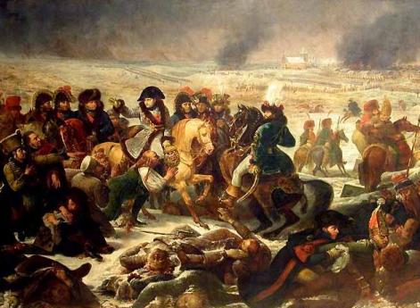 Наполеон в битве при Эйлау 9 февраля 1807 года