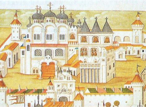 Ипатьевский монастырь. Фрагмент гравюры XVI века