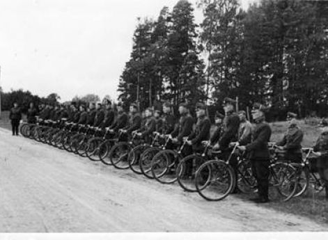 Мобильное подразделение латвийских ополченцев. 1930 г.