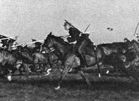 Литовская кавалерия на учениях.