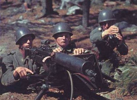 Шведские пулемётчики. 1943 г.