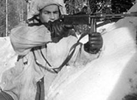 Шведский доброволец на советско-финском фронте. Зима 1943 г.