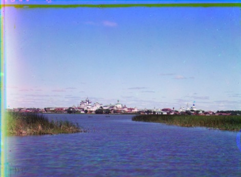 Ростов. 1911. Общий вид на Ростов и кремль с острова.