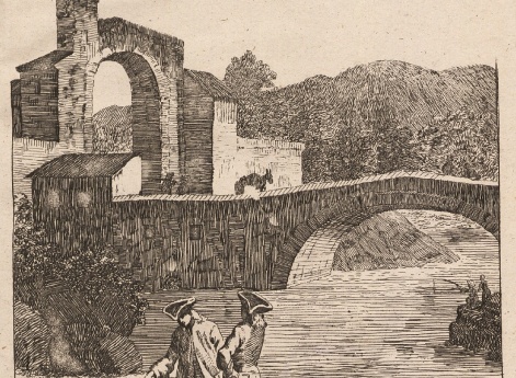 Пастухи. Иллюстрация к 7-му уроку из учебника рисования XVIII века