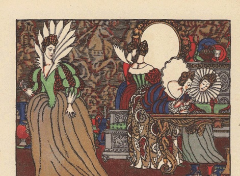 Гости не преставали ахать и завидовать своей подруге, но та не радовалась на свои богатства… Иллюстрация в книге