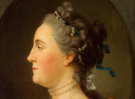 Портрет Великой княгини Екатерины Алексеевны (Екатерины II) в профиль