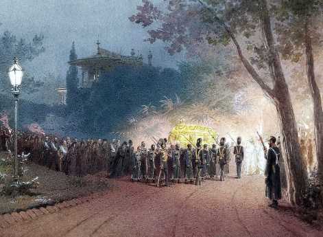 Вынос тела Александра III из Малого дворца в Ливадии