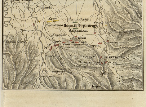 Положение армий перед сражением при Нови, 3 августа 1799г.
