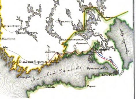 Карта Шведской войны 1741 и 1742 годов.