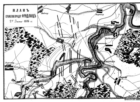 Сражение при деревне Фридланд 2 июня 1806 года