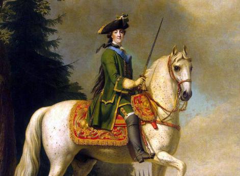 Портрет Екатерины II верхом