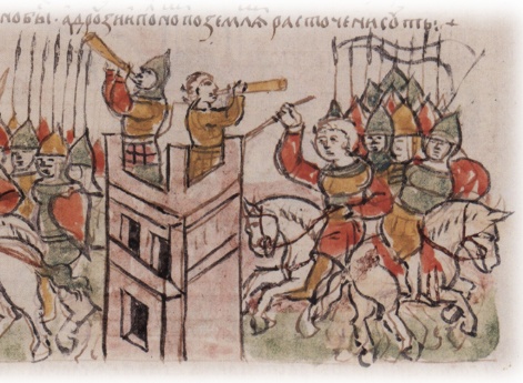 Разграбление половцами черниговских земель при попустительстве Олега Святославича Тмутараканского, занявшего с их помощью престол в Чернигове.