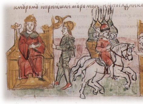 Вокняжение Мстислава Владимировича в Новгороде; встреча Изяслава Владимировича Курского в Муроме.