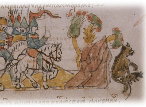 Возвращение Ярослава Святославича Муромского в свою вотчину после неудачных переговоров с Мстиславом Владимировичем Великим.