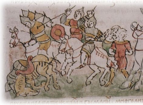 Разгром сторожевого половецкого отряда дружиной Михалка Юрьевича.