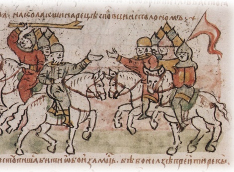 Захват под Боголюбовом женщин и детей отрядами Глеба Ростиславича Рязанского и половцами; поход полков Всеволода Юрьевича Владимирского к лагерю Глеба на Колокше.