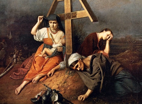 Сцена на могиле