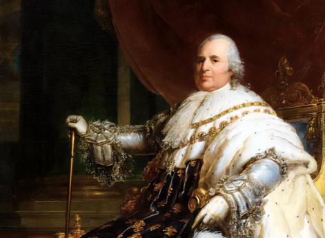 Людовик XVIII в коронационных одеждах