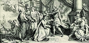 Коронация жены Петра Екатерины Алексеевны как императрицы