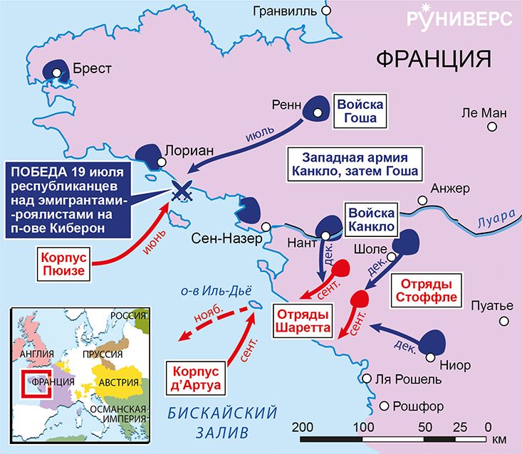 Действия в Вандее, июнь–декабрь 1795 г.
