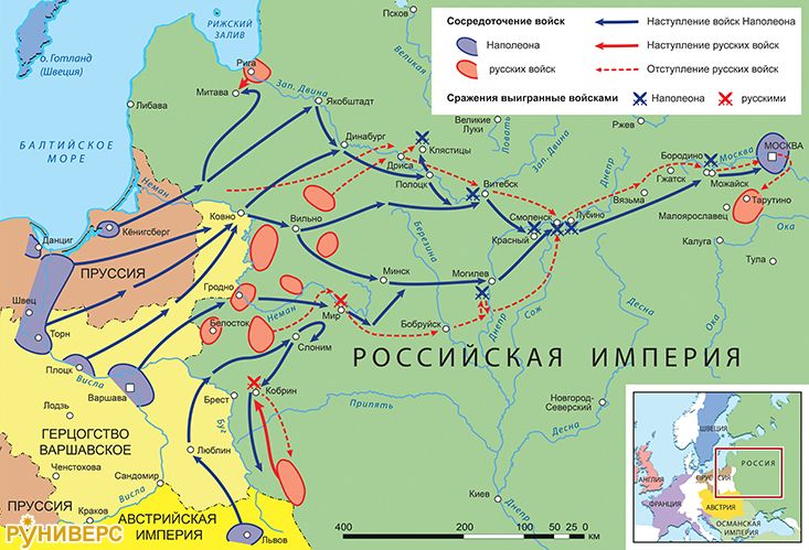 Летняя кампания 1812 г. в России на главном театре военных действий
