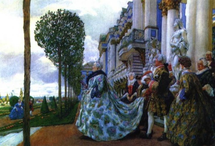 Е.Лансере. Елизавета Петровна в Царском Селе
