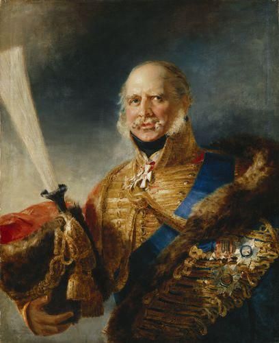 Король Ганновера Эрнст Август — один из участников Унии трёх королей. Портрет из собрания Национальной портретной галереи (Лондон)