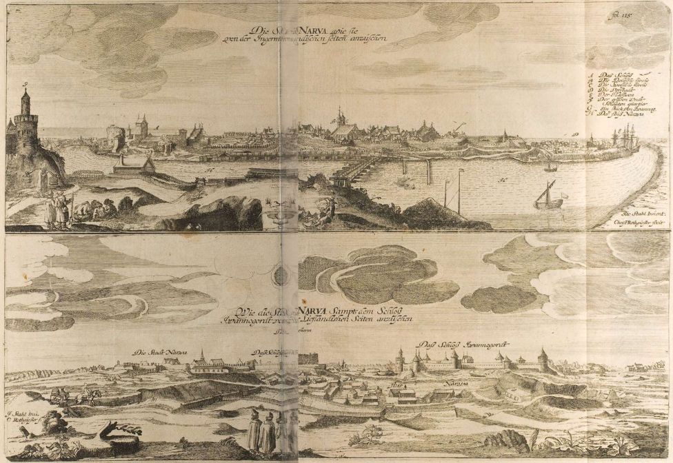 Нарва и Ивангород в середине XVII в.