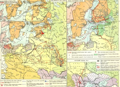 Карта Северной войны 1700-1721 гг.