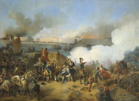 Штурм крепости Нотебург 11 октября 1702 года. А. Е. Коцебу. 1846 год