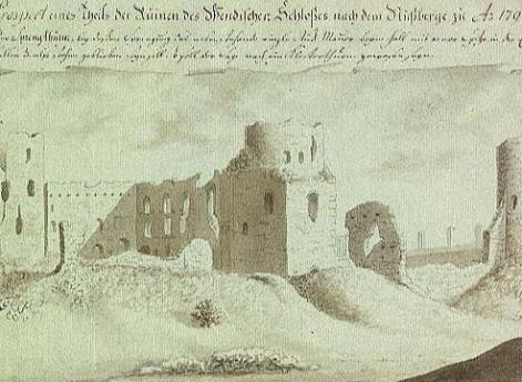 Крепость Цесис (Венден). Гравюра 1793 года