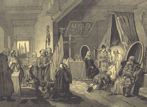 Смерть Богдана Хмельницкого. Т. Шевченко. 1836-37 гг.