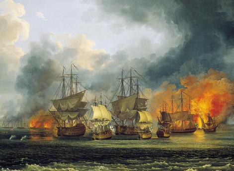 Сражение у города Патрас. Эпизод Первой экспедиции русского флота в Архипелаг