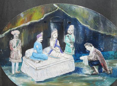 Английский представитель униженно просит великого пешву о мире 