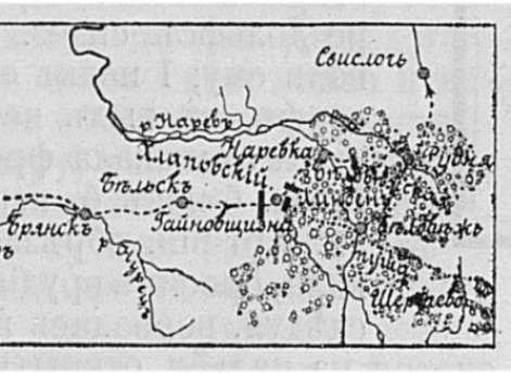 Район сражения 11 мая 1831 года при Гайновщизне
