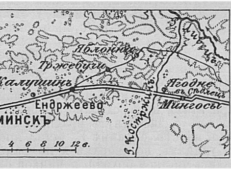 Район сражения 1 мая 1831 года у местечка Ендржеево