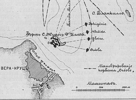 Взятие форта Жуан д`Уллоа в ноябре 1838 года