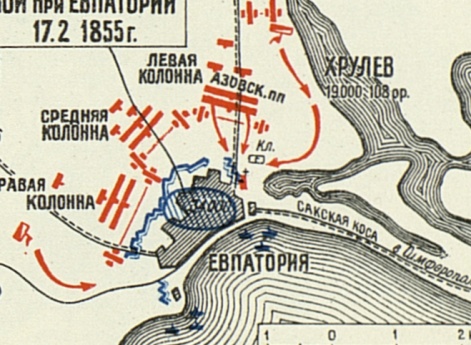 Бой при Евпатории 17.2.1855г.