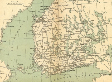 Театр военных действий Финляндских войн.