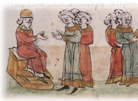 Заключение мира и разделение княжения по Днепру между братьями Ярославом Владимировичем Киевским и Мстиславом Владимировичем Тмутараканским