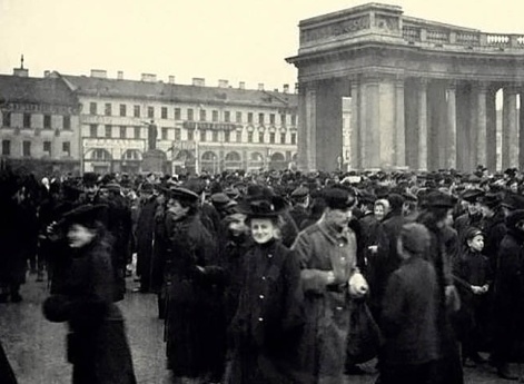 Студенческая демонстрация у Казанского собора 4 марта 1901