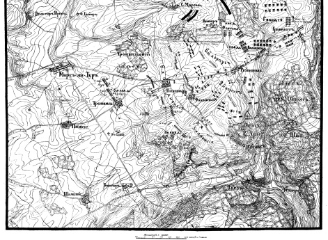 Сражение при Вионвиль-Марс-ла-Туре. Положение обеих армий в полдень 16 августа 1870 года