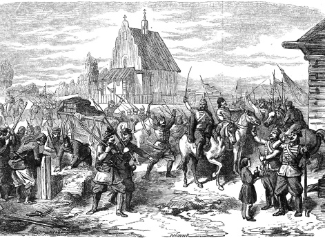 Польские повстанцы захватывают местечко на Волыни