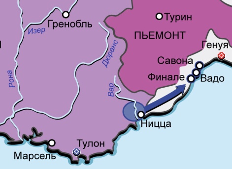 Первая антифранцузская коалиция 1792–1795 гг. Карта кампаний 1794 г. в Северной Италии
